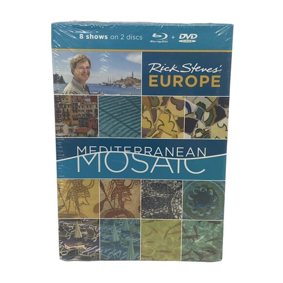 Rick Steves' Europe Mediterranean Mosaic Blu-ray+DVD 2010 8 Travel Episodes New - Picture 1 of 10